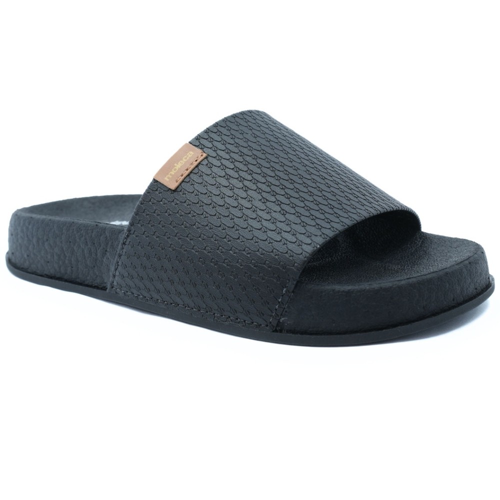 Rasteira Moleca Slide Sirius Feminino - Preto