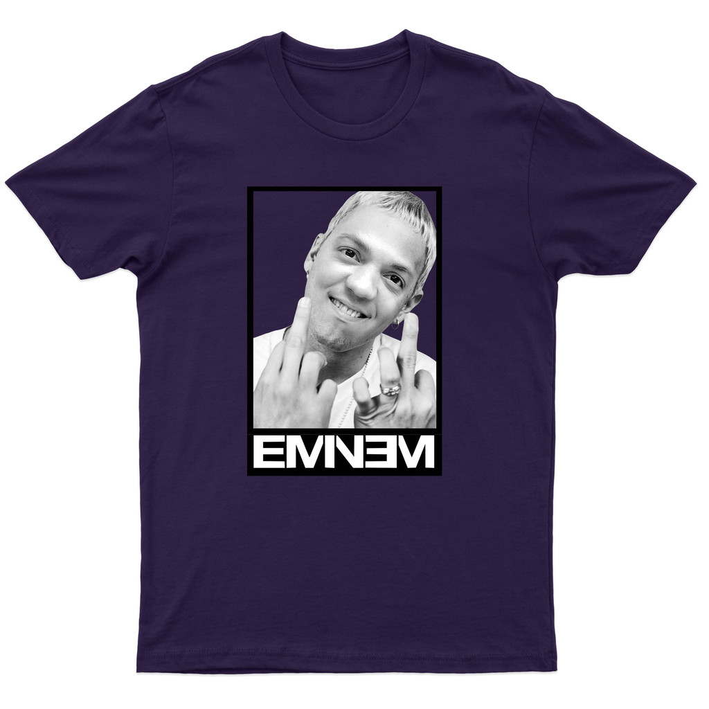 Camiseta Meme Unisex Estilo StreetWear Meme Belo Eminem Bootleg Camisa  Algodão Fio 30.1