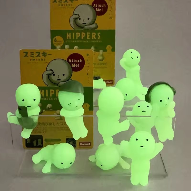 Smiski Hippers Sonny Anjo Festa De Aniversário Bolo Série Recorativa Mini Figuras Animais Boneca Caixa Cega Brinquedos F