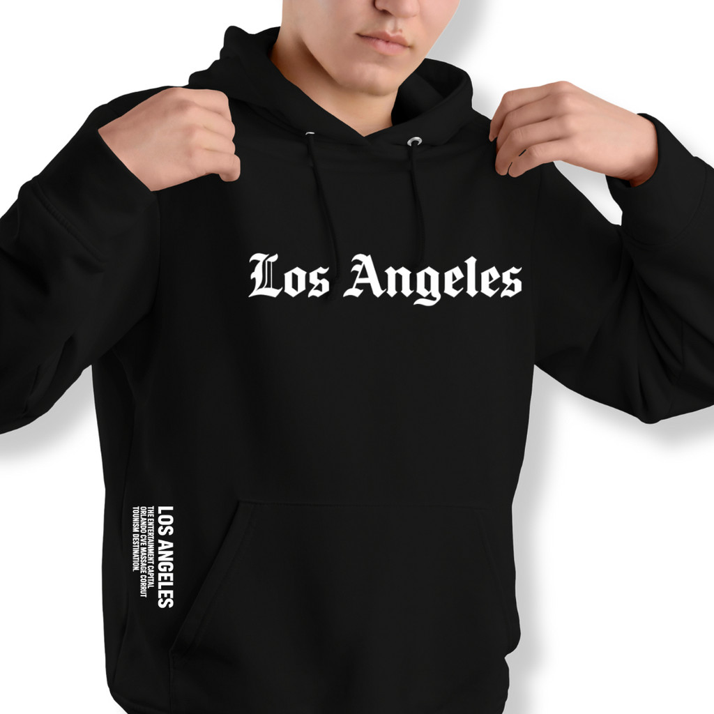 Blusa Moletom Los Angeles California Skatista Canguru Unisse