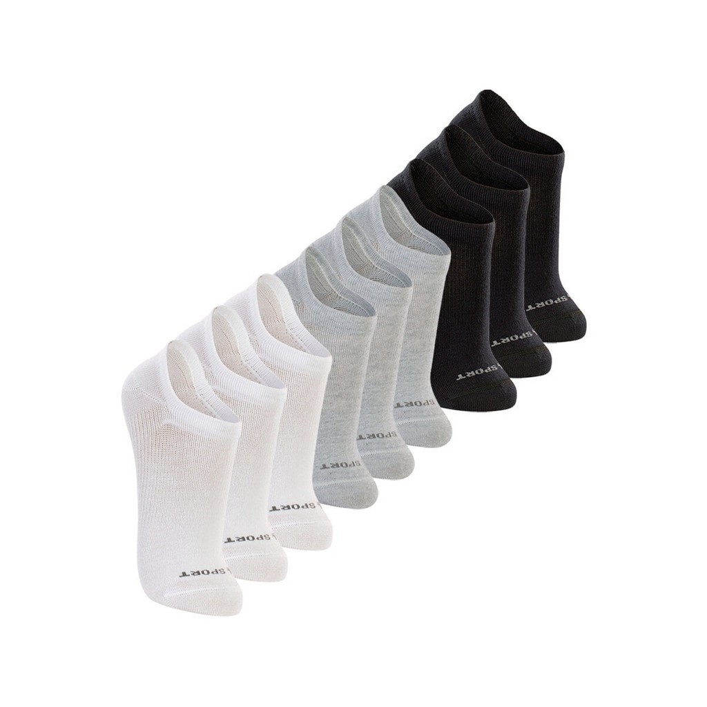 Kit 9 Pares de Meias Esportiva Invisível Lupo 3170-089