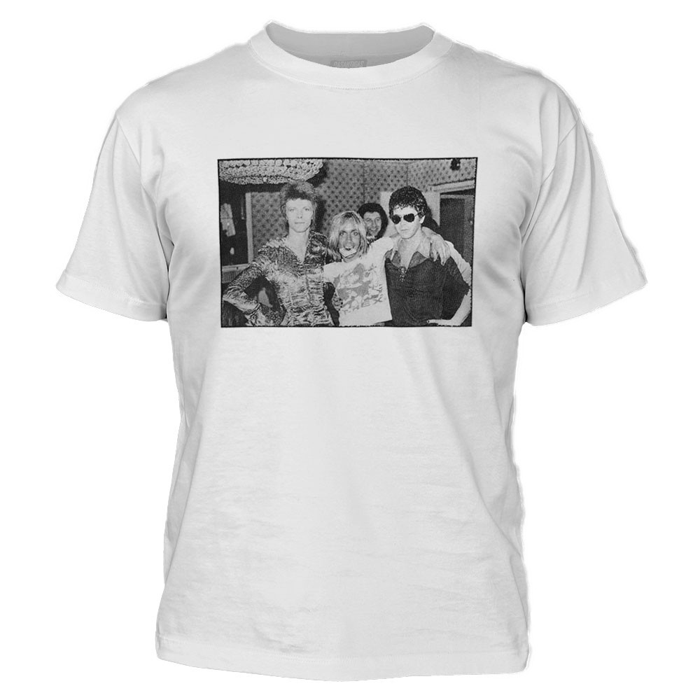 Camiseta Camisa Unissex Cantores David Bowie - Iggy Pop - Lou Reed