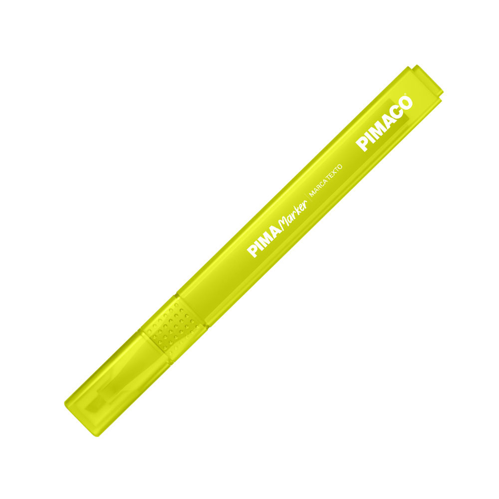 Pincel marca texto Pima Marker Amarelo Pimaco - Stationery