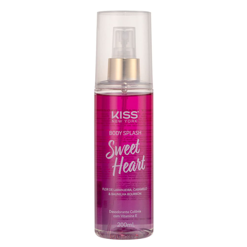 Body Splash Kiss New York Sweet Heart 200ml - Beauty