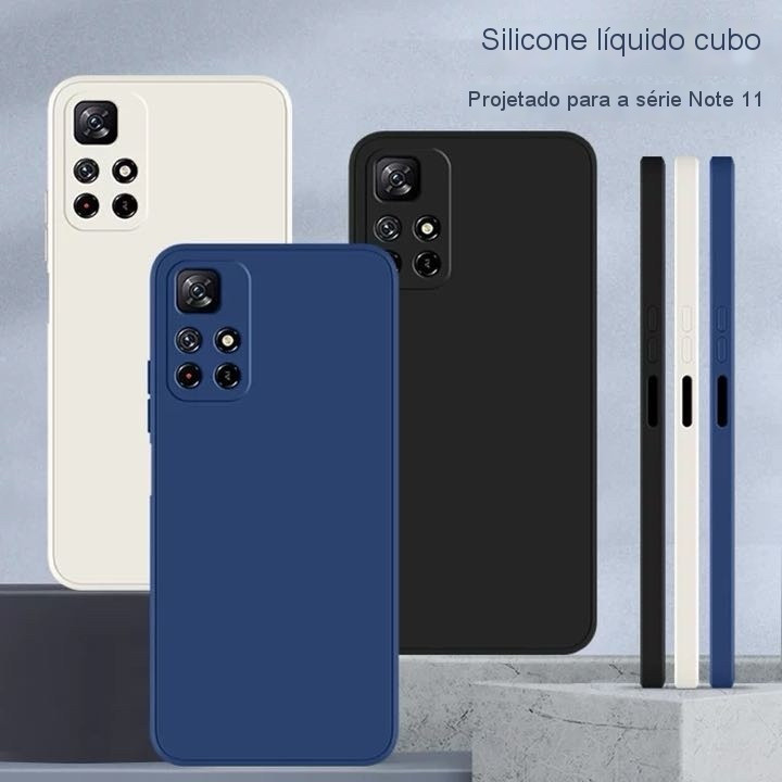 (Presentes,PELICULA E CHAVE)capa capinha case Redmi NOTE10 4G Note11 4G/11s Silicone Aveludada