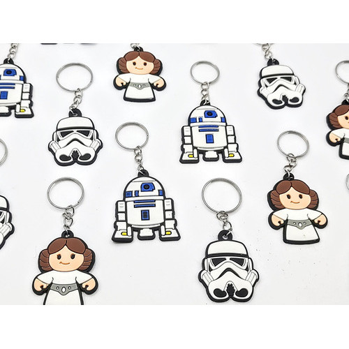 Chaveiro Starwars 10un Lembrancinha Festa Robô Boneco Mimo novidade