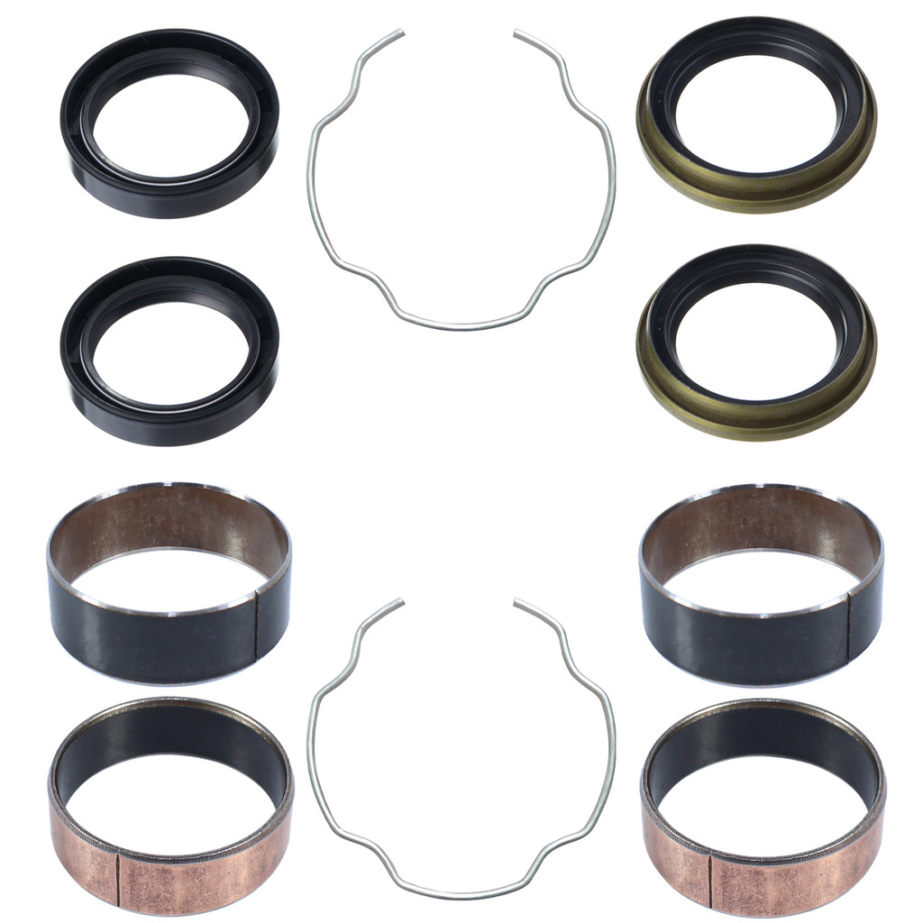 Kit bucha interna externa atrito deslizante bengala XR250 Tornado bronzina com trava e guarda pó