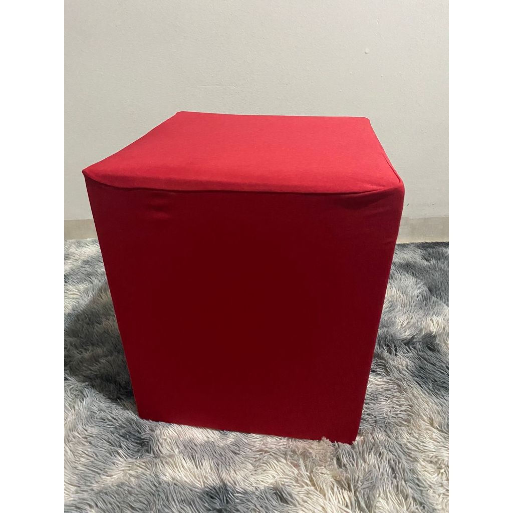 KIT 4 Capa De Puff Quadrado 35X35 Malha GEL Com Elástico Envio Rapido