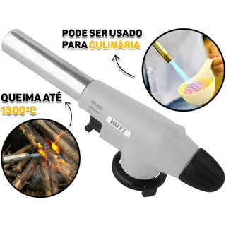 Maçarico Portátil Para Reparos Culinária Soldas Artesanato Multiuso À Gás Butano Hutz em Oferta na Shopee