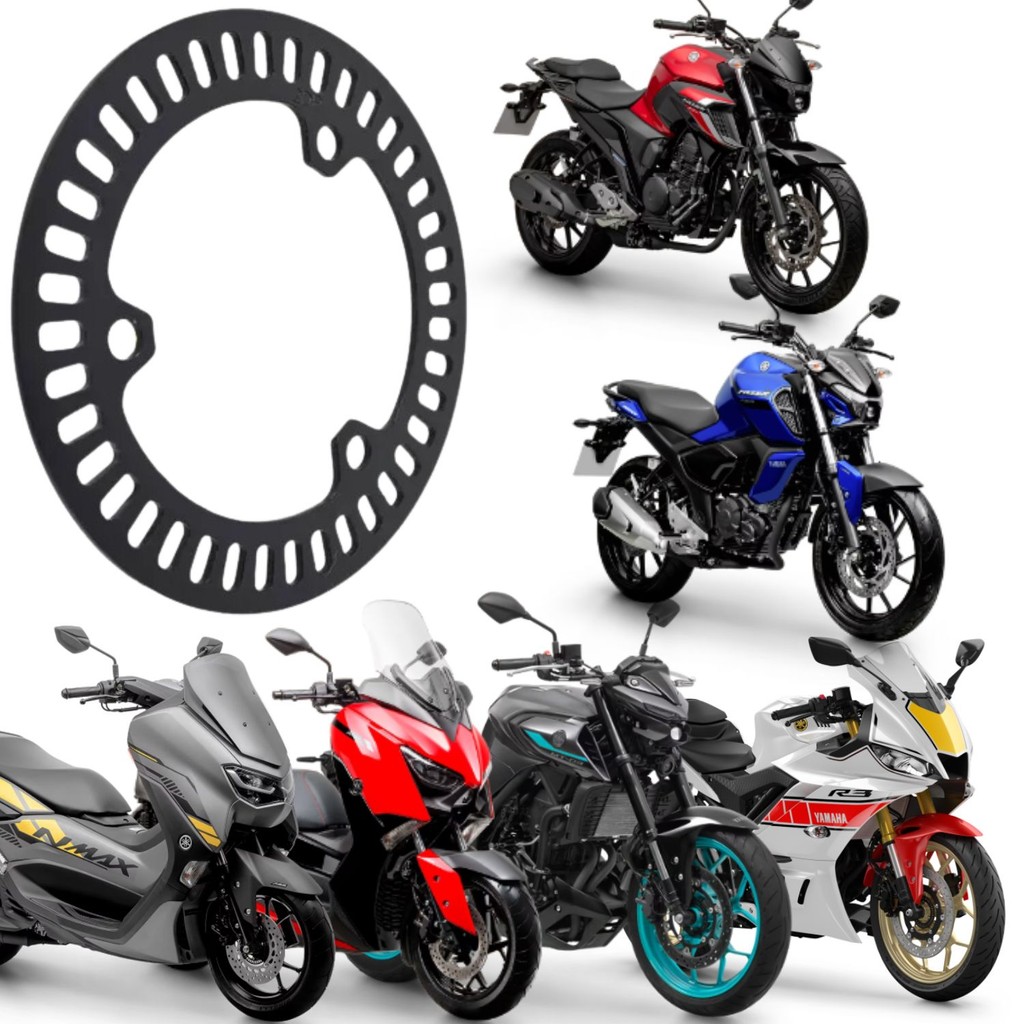 Rotor Disco Leitor Freio Abs Xmax Nmax R3 Mt03 Fz25 Fz15 Original Yamaha