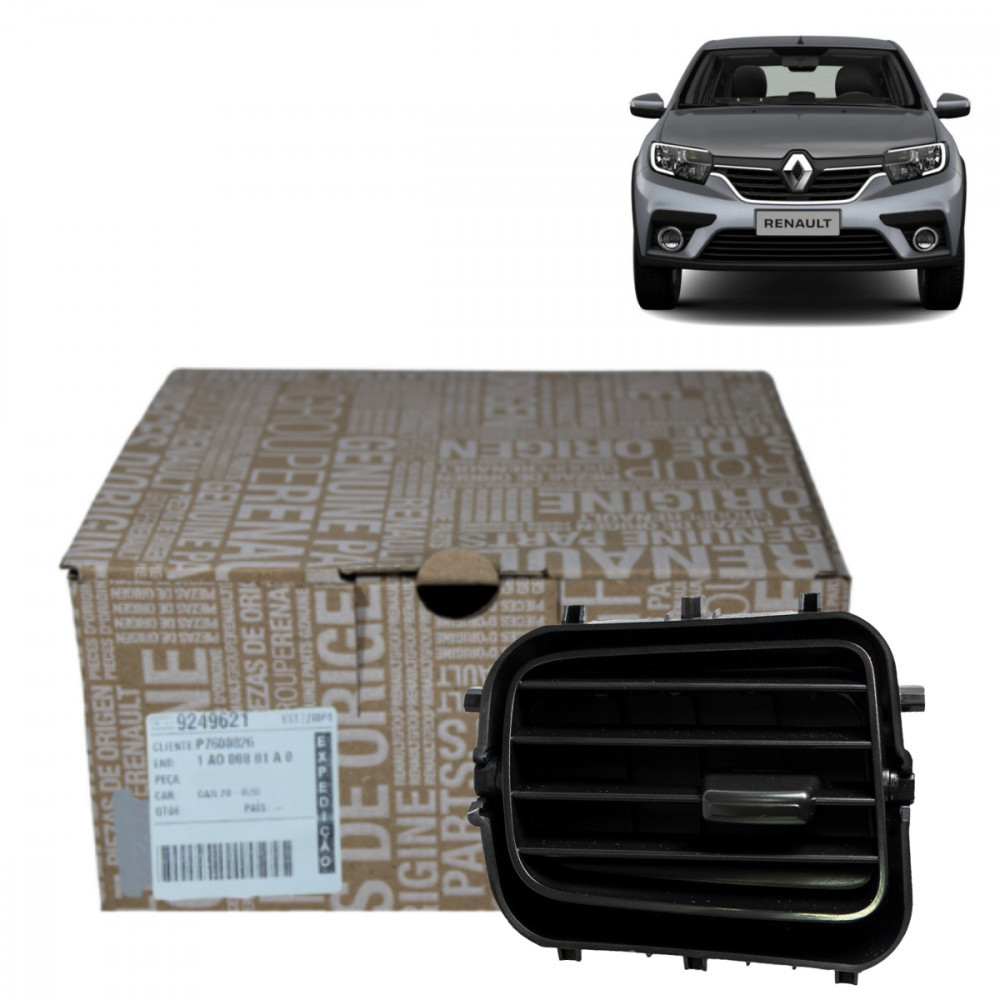 Difusor de ar do painel Renault Logan Sandero em Oferta na Shopee