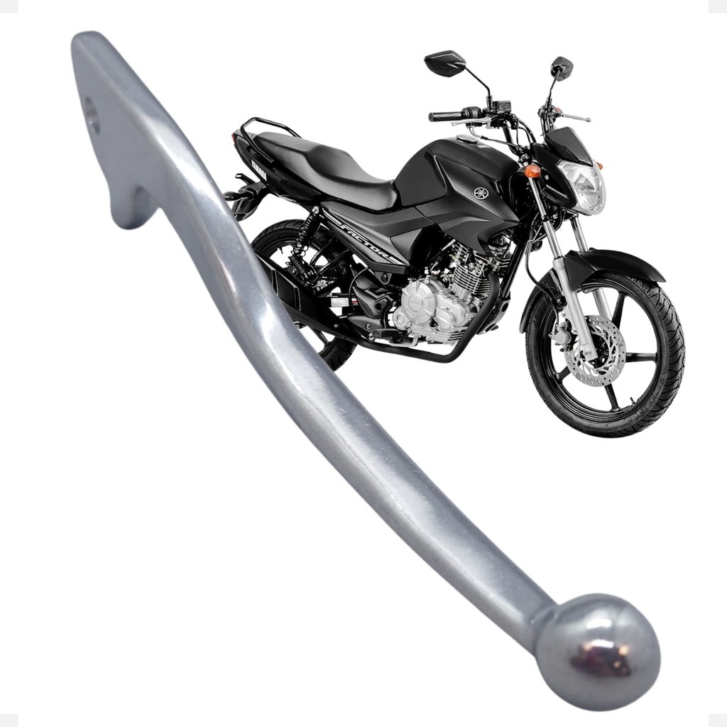 Manete De Freio Para Ybr Factor 125 Da Yamaha 2009 Até 2013 Cometa Polido Direito Disco