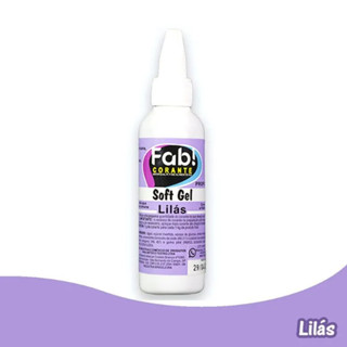 Fab corante artificial soft gel lilás 25g em Oferta na Shopee