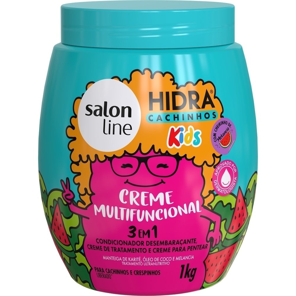 Creme para Pentear Salon Line Multifuncional Kids Hidra Cachinhos 1Kg