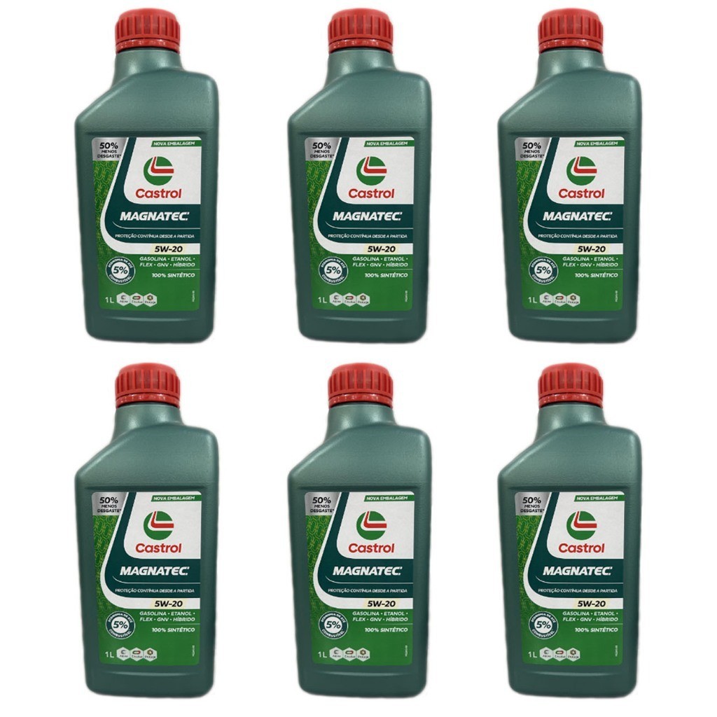 Kit troca de Óleo Fusion 2016 a 2019 Castrol Magnatec 5w20 E Stop Start Sintético