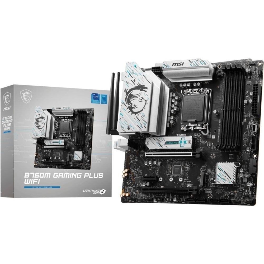 Placa Mãe MSI B760M-A Gaming Plus Wifi mATX LGA 1700 DDR5 - Computers & Accessories