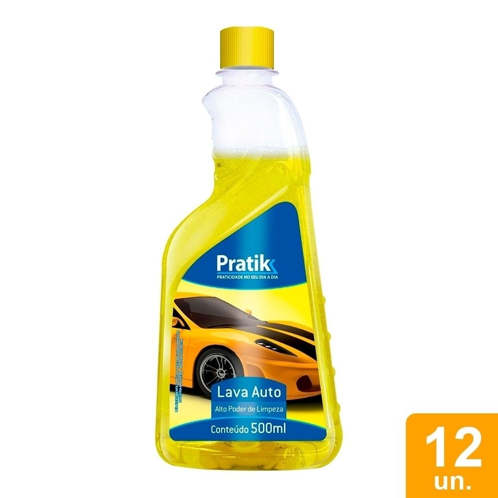 Shampoo Automotivo Pratik 500ml - Embalagem com 12 Unidades em Oferta na Shopee