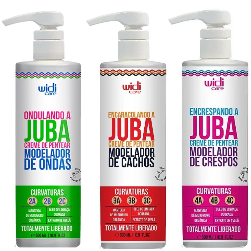 Monte Seu  Kit de Cremes de Pentear Widi Care – Cabelos Perfeitos, Seu Jeito!