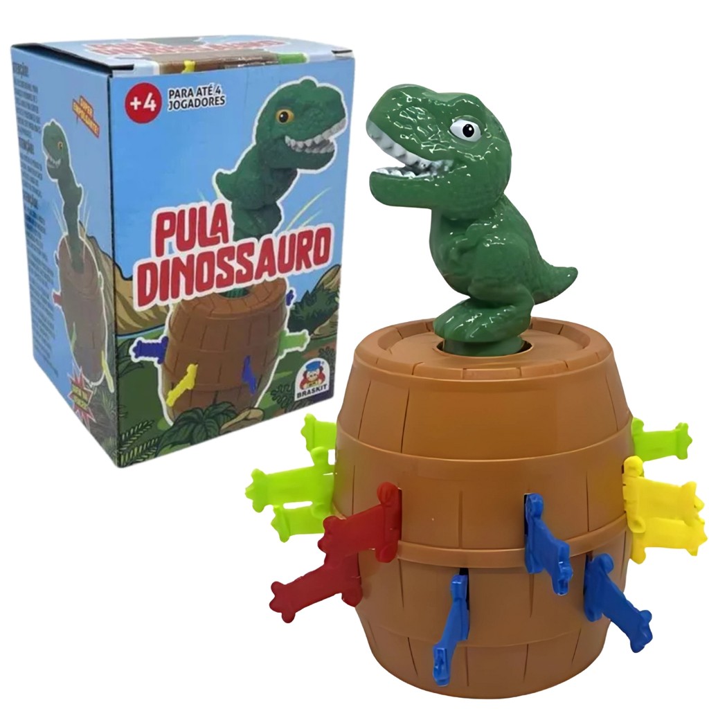 Jogo Pula Dinossauro Game Brinquedo Infantil 1205 - Braskit em Oferta na Shopee