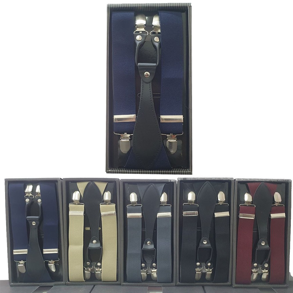 Suspensório Adulto Unissex Liso Ajustável Resistente Masculino Feminino Cores