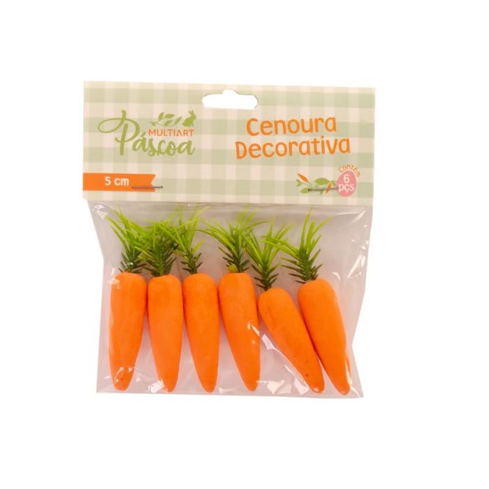 Cenoura Decorativa 5cm Pacote com 6 Unidades em Oferta na Shopee