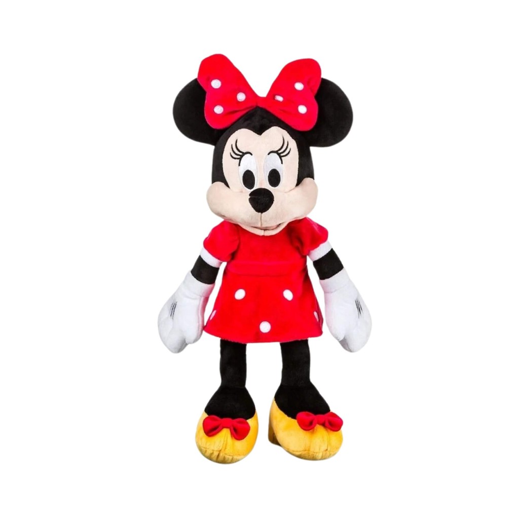 Pelúcia Minnie com Mecanismo Luz e Som 40cm Vestido Vermelho Multikids - BR2348 em Oferta na Shopee