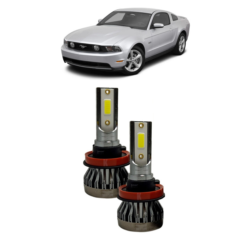 Par Lampada LED Farol Mustang 1995 a 2016 HB5 6500K