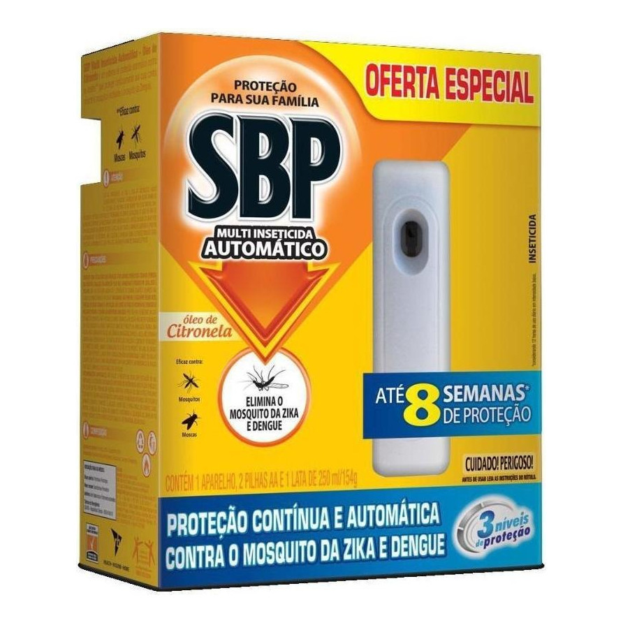 Inseticida Automático Sbp 250Ml Aparelho+Refil Citronela em Oferta na Shopee