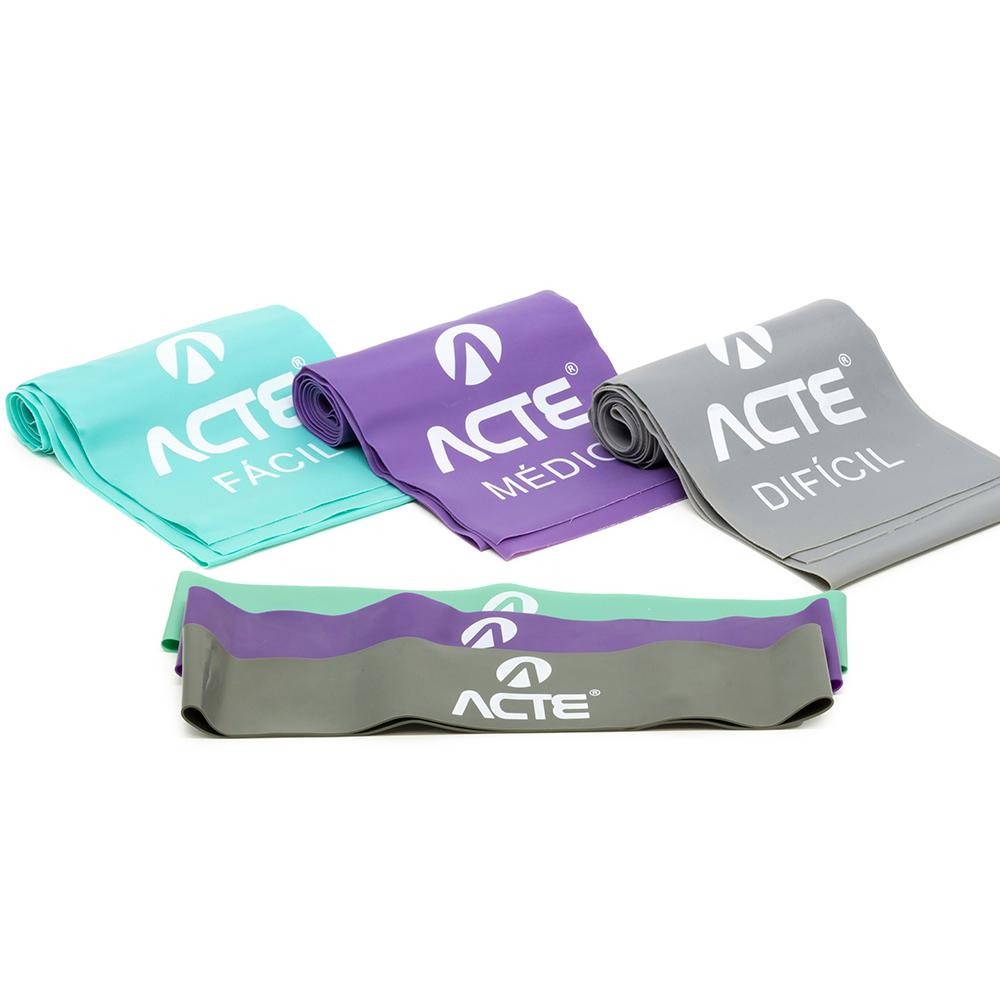 KIT BANDS E MINI BANDS 3 INTENSIDADES T270 ACTE SPORTS