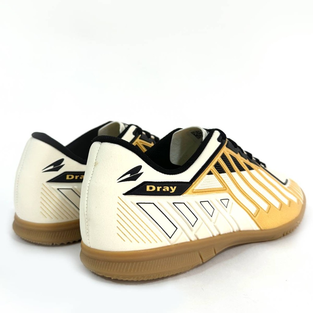Chuteira Dray Pratyk Futsal Creme Masculina Indoor Leve Confortável Solado Antiderrapante · foto 2
