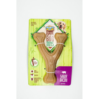 Osso  Mordedor Cães Bamboo Forquilha M Pet em Oferta na Shopee