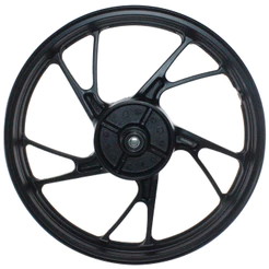 Roda jante traseira de alumínio liga leve CG150 CG160 Fan Titan Start com rolamentos modelo pé de galinha