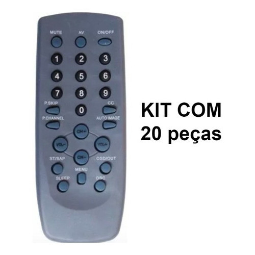 Controle Compatível Com Tv Tubo Cce Modelo Antiga (com 20pc)