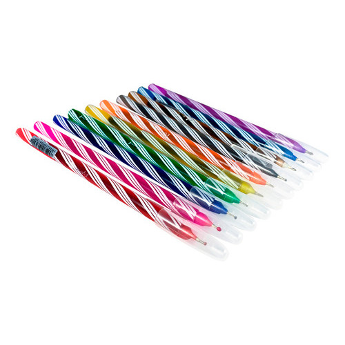 Kit 20 Canetas Espiral Esferográfica Ponta Metálica 0.7mm