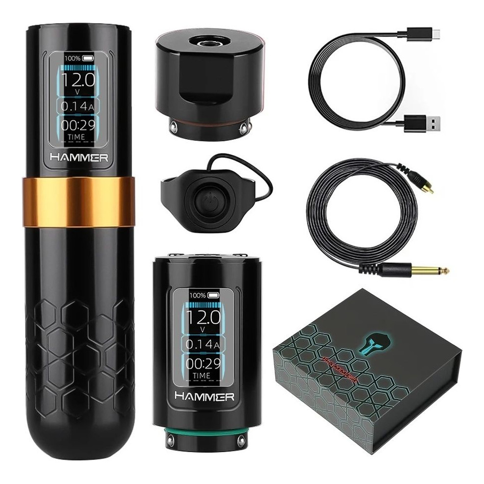 Maquina Tattoo 10000rpm Bateria 2000mah Maquina Pen Tatuagem