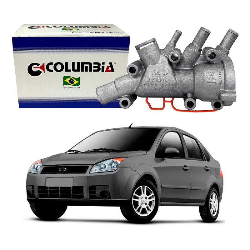 Carcaça Termostatica Fiesta Sedan 1.0 1.6 2007 A 2010 em Oferta na Shopee