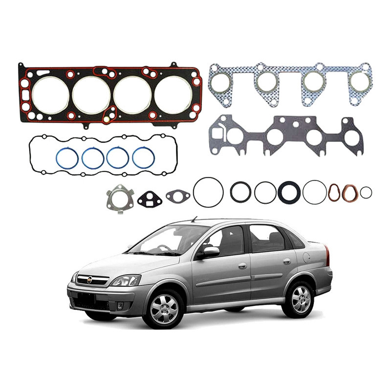 Jogo Junta Cabeçote Bastos Corsa Sedan 1.4 2007 A 2012 em Oferta na Shopee