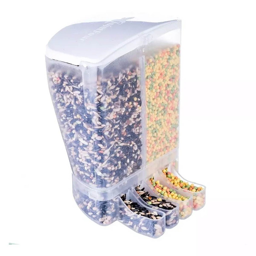 10 x Comedouro Contínuo Divisoria 4 Bicos