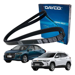 Correia Poly-V Alternador - Novo Onix Tracker 1.0 1.2 12V 3Cil 2020 2021 2022 2023 2024 2025 - Dayco
