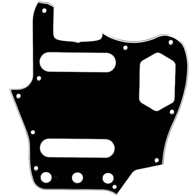 Escudo guitarra JAGUAR preto BWB X410 2 SINGLE