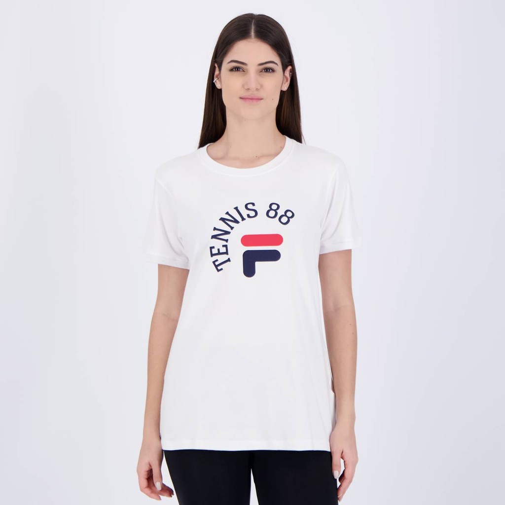 Camiseta Fila Court Club Feminina Branca - Women Clothes