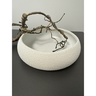 Centro Mesa Bowl Fruteira Orgânica Cerâmica Textura 25x25 em Oferta na Shopee