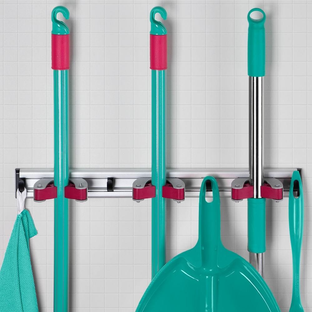 Suporte para Vassouras de Metal Multifuncional 7 Penduradores Noviça Bettanin em Oferta na Shopee