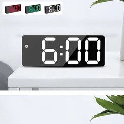 Relógio Despertador Digital Led De Mesa Bivolt Com Alarme Nf