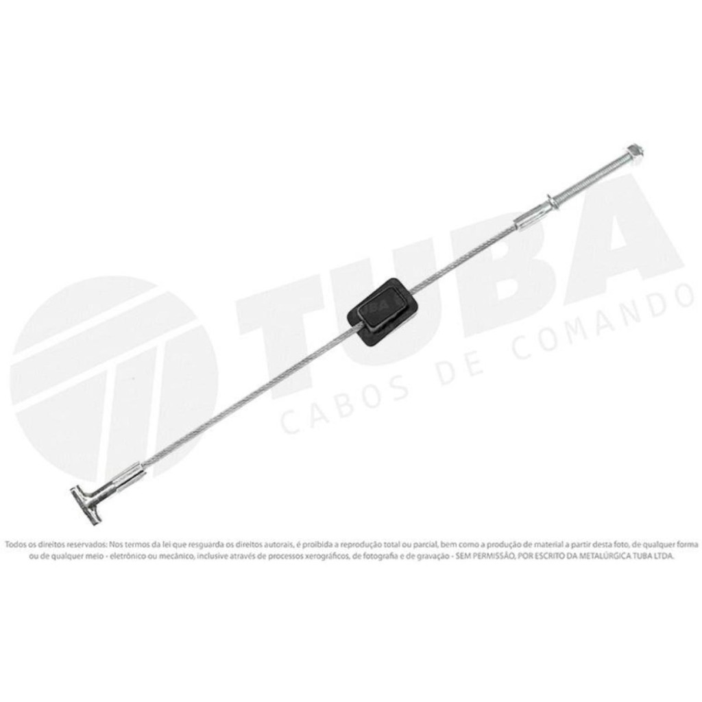 Cabo de comando do freio Traseiro Ford Courier 1997 a 2013