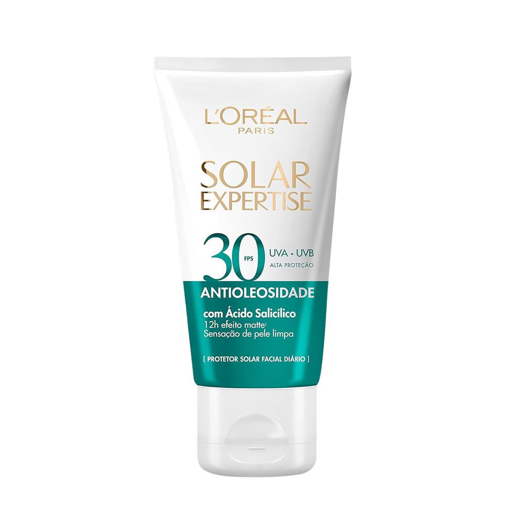 L'Oréal Paris Solar Expertise Antioleosidade FPS30 - Protetor Solar Facial 40g em Oferta na Shopee