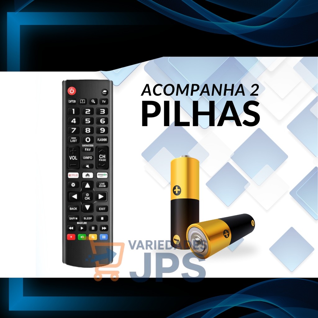 Kit 3 Controle Remoto Compatível para LG Smart Tv 4k - detalhe