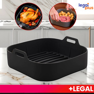 Forma de Silicone Quadrada para Airfryer 20cm Fritadeira Elétrica 4~6 Litros