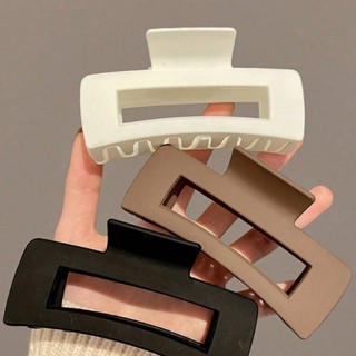 kit 6Ps piranha grande Garra De Cabelo De Plástico Em Formato Quadrado Minimalista Feminino, Estilo Moderno em Oferta na Shopee