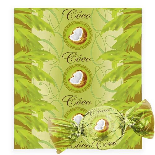 Embalagem Para Trufas e Bombons Sabores Coco 14,5X15,5CM 100 Unidades CROMUS em Oferta na Shopee